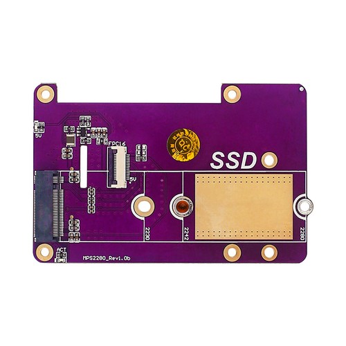 For Raspberry Pi 5 PCIe to M.2 NVMe SSD Supports X1, Gen2 and Gen3 - Afbeelding 9 van 14