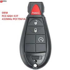 Oem Remote Key Fob 4 Button 434mhz For 2013-18 Dodge Ram 1500 2500 3500 Gq4-53t