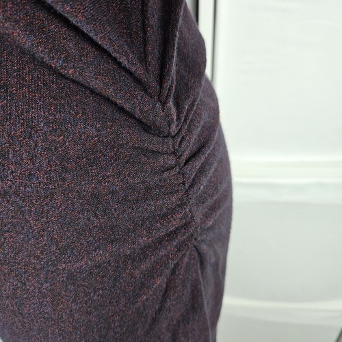 Diana von Furstenberg Midi Dress Size 10 Cowl Neck Wool Mix Smart Work Occasion - Picture 10 of 15