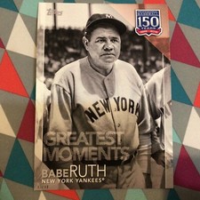 #9 Babe Ruth Yankees 5x7 HOF 05/49 made 2019 Topps 150 Years of Greatest Moments