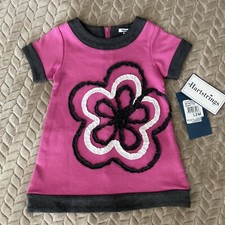 SALE: Nordstrom NWT 9 12 months baby girls floral appliqué dress flower pink
