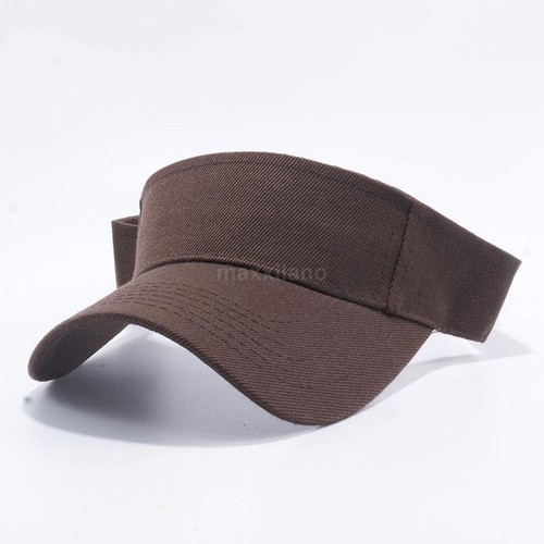 Visor Sun Hat Golf Tennis Beach Mens Cap Adjustable Summer Plain Colors Sandwich - Afbeelding 30 van 33