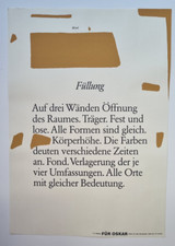 Franz Erhard Walther "Doppelwortwerk" mehrfarbiger Siebdruck 1990