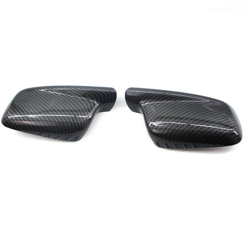 2* Side Mirror Cover Cap Carbon Fiber For BMW E46 330Ci E65 E66 745Li 750i 750Li - Bild 4 von 8