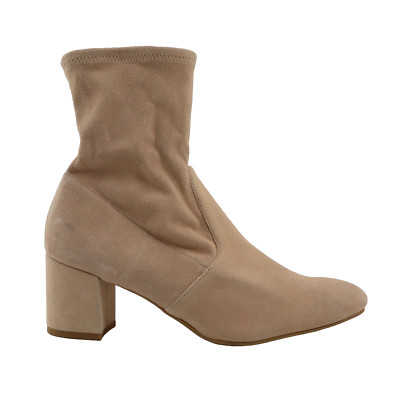  NEW STUART WEITZMAN Sofia 50 Suede Block Heel Sock Boots, 9US/39.5EU MSRP$595