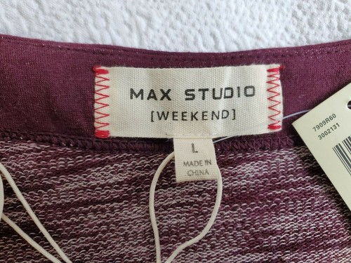 Abito maglione donna Max Studio Weekend taglia L nuovo con etichetta tasche vino pullover accogliente - Foto 5 di 11