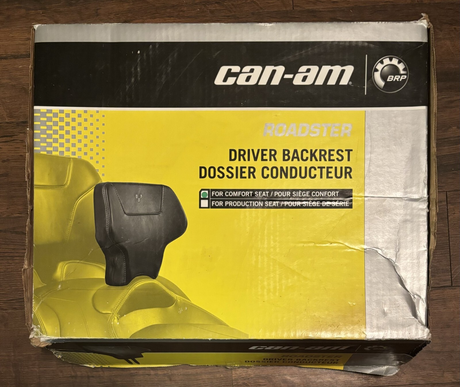 Can-Am Spyder Adjustable Driver Backrest - Compatible With RT Comfort Seats