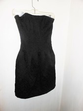 H&M Women's Little Black Dress Strapless Sheath Zipper Mini Dress Size 4