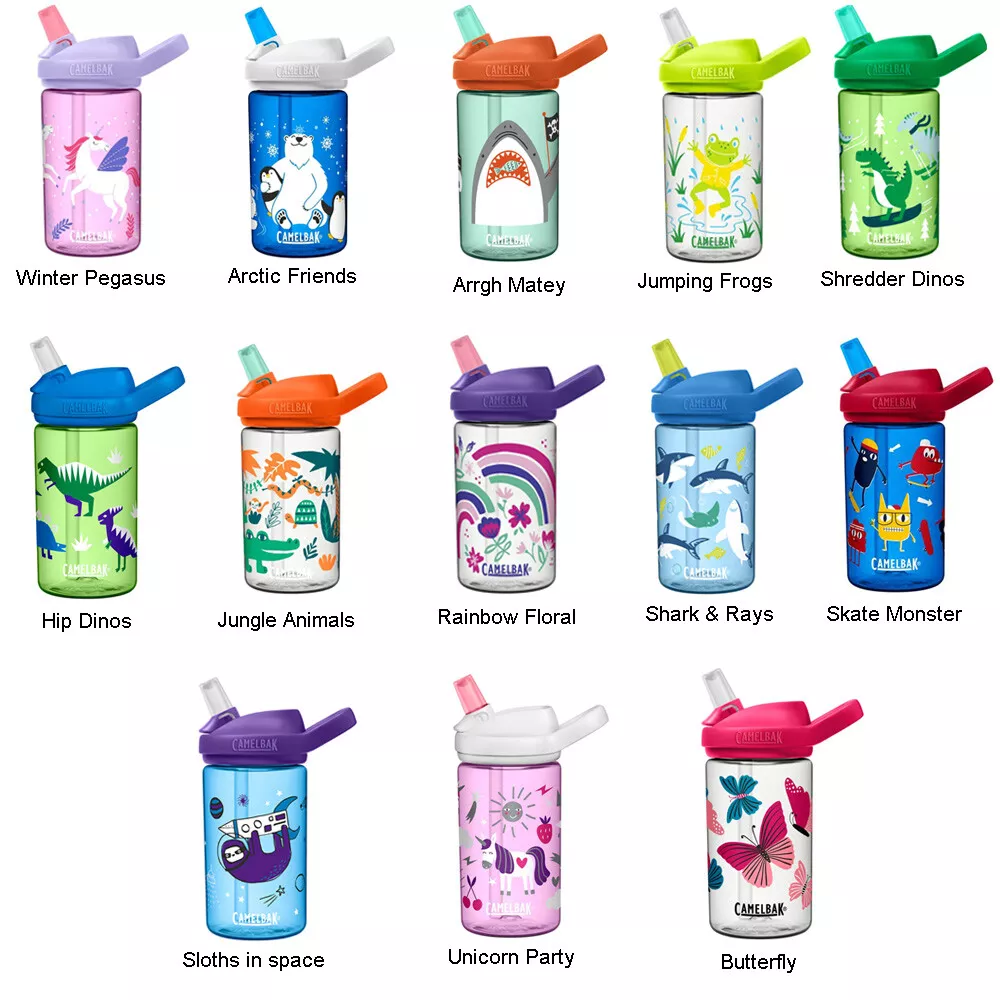 CamelBak Eddy+ Kids 14 Ounce Bottle, Butterflies