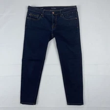 Vigoss Jeans Women's W29 L25* Blue The Jagger Skinny Crop Cotton Blend Denim