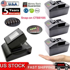 Up-grade For Snap-On 18v 4.0ah Battery CTB8185 Lithium CTB8187 CTC720 LED lot