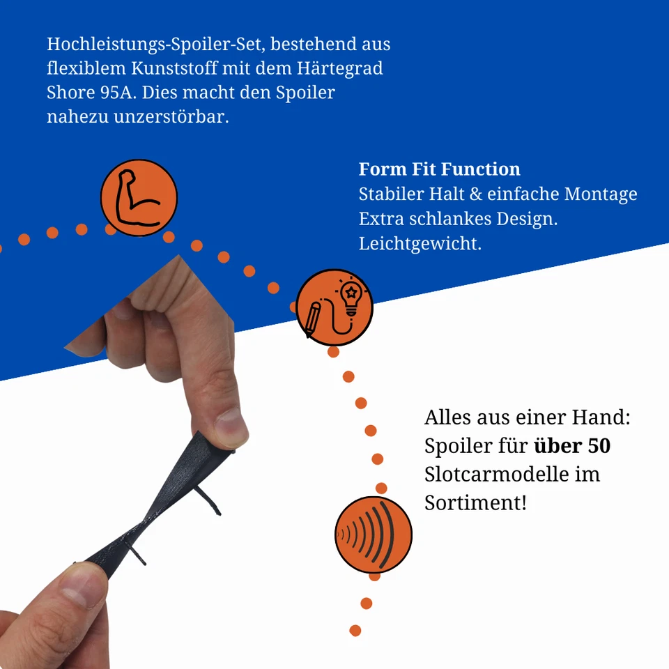 flexibler Spoiler Carrera Digital 124 BMW M4 GT3 Tuning Kleinteil Ersatzteil - Bild 3 von 4