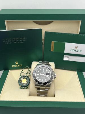 Rolex Sea-Dweller 43mm 126600 Red Anniversary 4000ft Box Papers | eBay