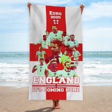 ENGLAND | Beach Towel | Retro Football | Holiday Towel | 2020 Art