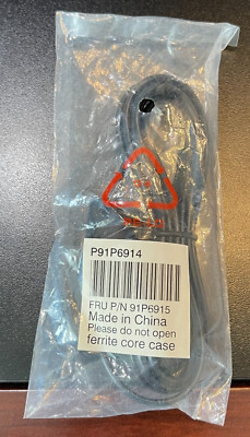 NEW IBM P91P6914 RJ11 Ferrit Core 6ft Telephone Phone Cable Cord Modem 91P6915