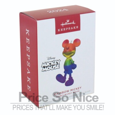 Hallmark Keepsake 2024 Disney Mickey Mouse Rainbow Mickey Ornament