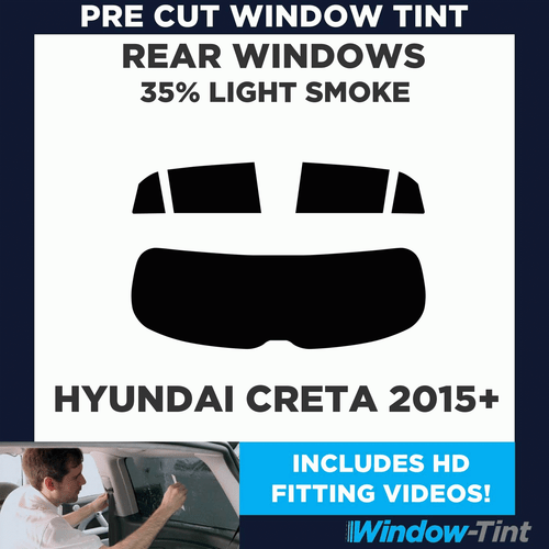Pre Cut Window Tinting Film for Hyundai Creta 2015+ 35% Light Rear Tint Kit tint - Picture 2 of 10