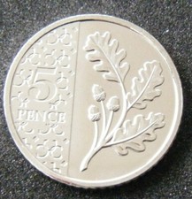 2025 Brilliant Uncirculated Oak Tree Leaf 5p Five Pence Coin - In Stock