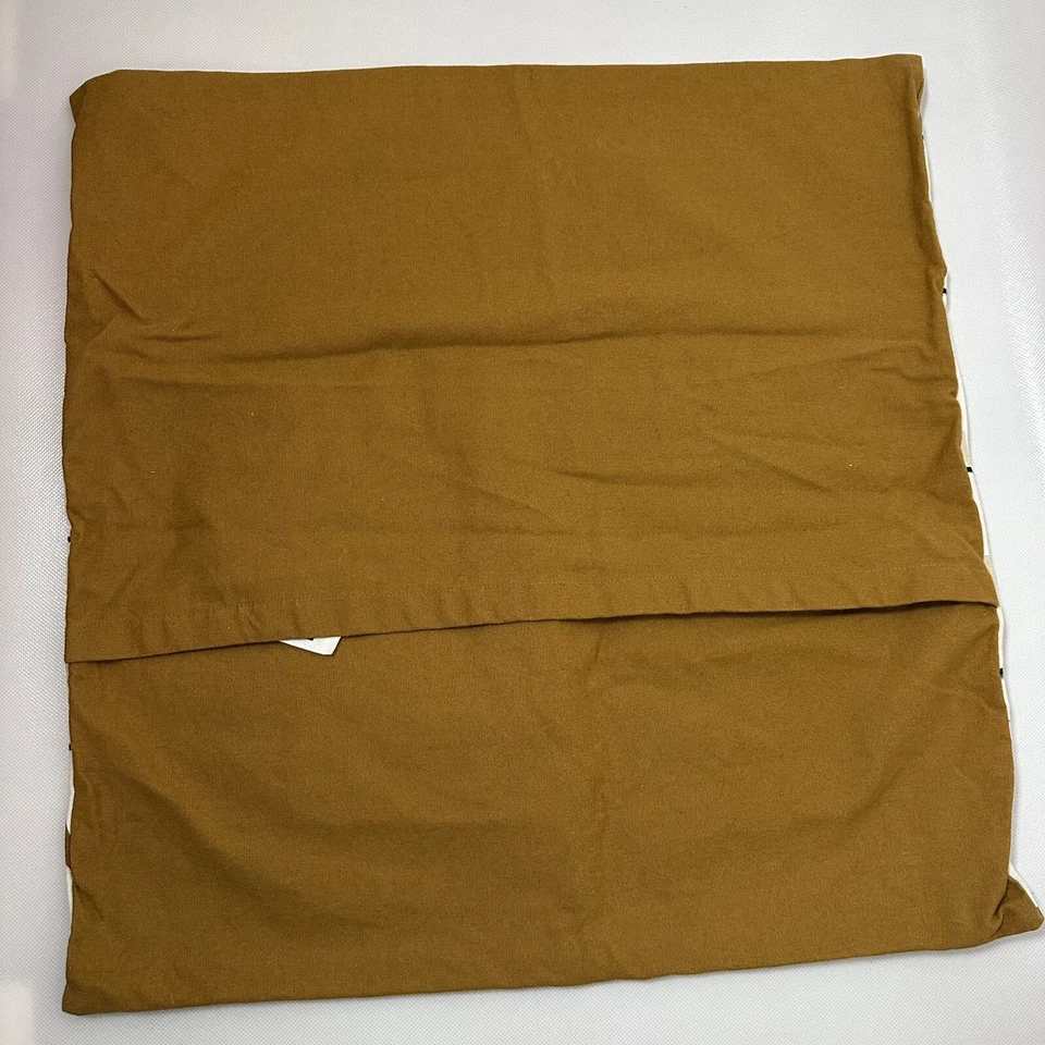 "Funda de Almohada IKEA TILLTALANDE Patrón Marrón Camel 20 x 20"" 100% Algodón Desierto" Foto 3 de 4