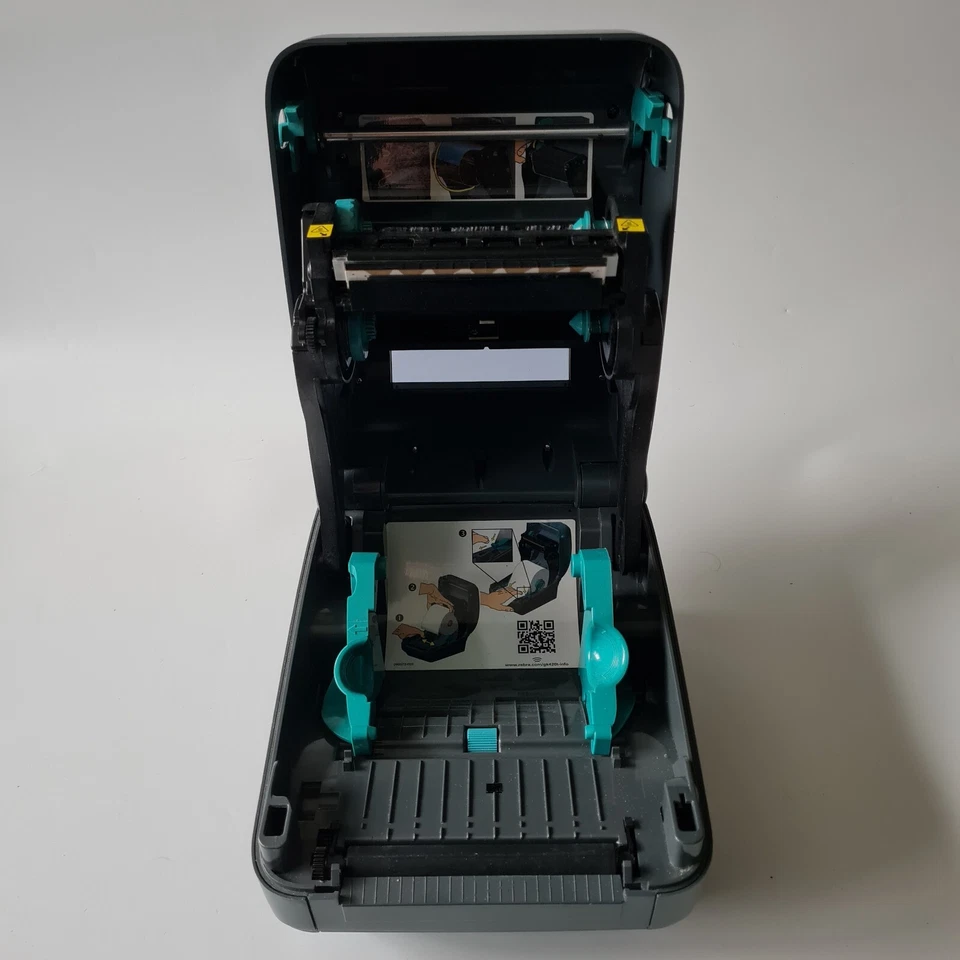 Zebra GK420t Thermal Transfer Label Printer w/ Ribbon Labels PSU USB Cable 727 - Image 4 of 4