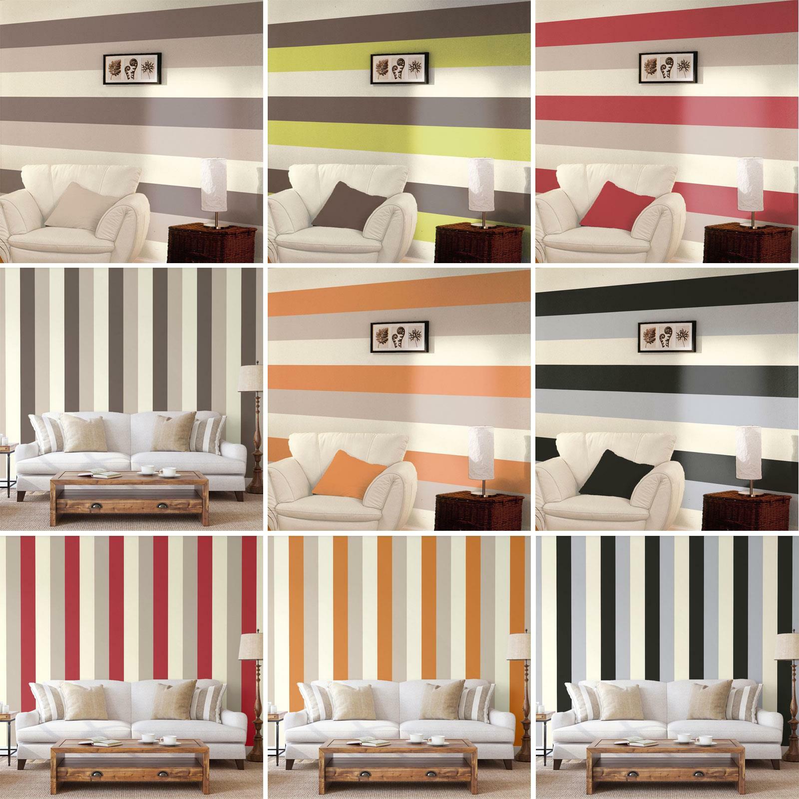 Grey And White Striped Wallpaper Horizontal