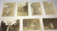Rare Antique American Navy Sailors Women Automobile WWII Snapshot Photo Lot