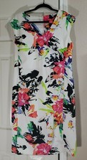 White Floral V-Neck Dress