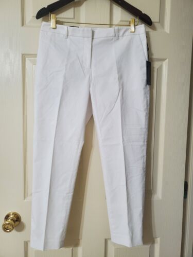 Neuf avec étiquettes robe Tommy Hilfiger sergé blanc Radcliffe pantalon crop doublé jambe mince taille 4 - Photo 1 sur 12