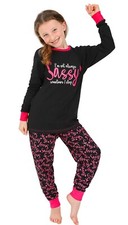 I'm Not Always Always Sassy, Sometimes I Sleep Cotton Long Pyjamas 9 to 16 Years