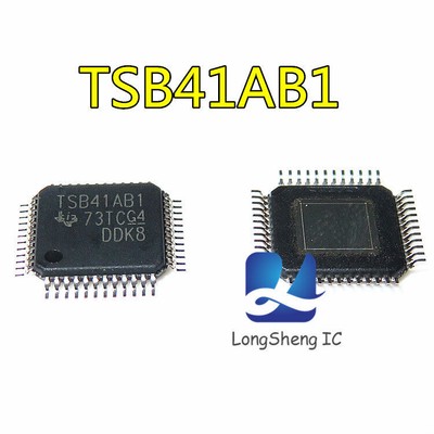 1PCS TSB41AB1PG4 IC CABLE XCVR/ARBITER 48-HTQFP 41AB1 TSB41AB1 NEW #E6*
