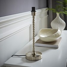 Maeve Bobble Stem Table Lamp Base Bedroom Living Room Light Chrome Black Gold