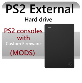 PS2 External Hard Drive 500GB Choose your Format PS2 USB cable included (MODS)