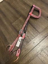 Horse Tack - NEW Blackhoof Pink Leather Western Single Ear Headstall