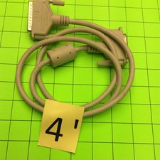 Desktop Computer 4 Ft Grey 25 Pin Serial Cable Cord