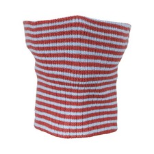 Winter Neck Warmer, Men Knitted Neck Gaiter, Orange Blue