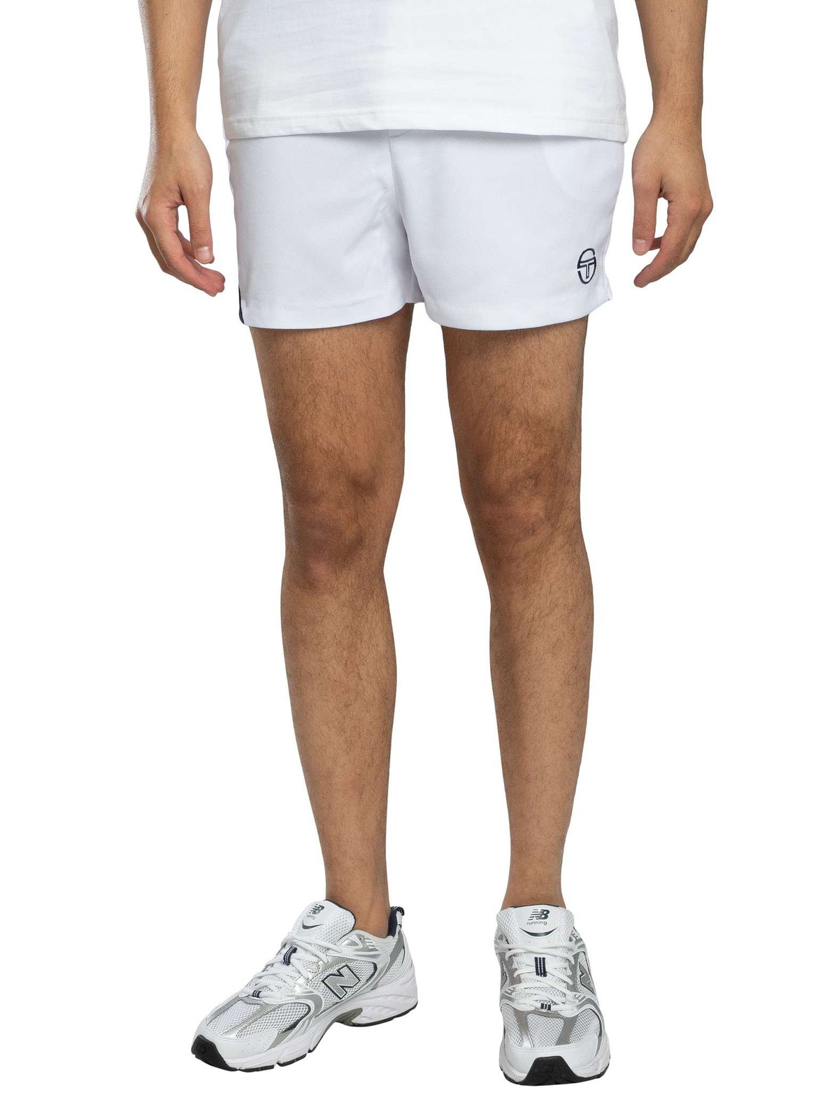 Sergio Tacchini Time Tennis Shorts, White/Maritime Blue - XL