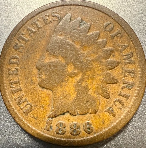 1886 Indian Head Cent AC Average Circulation - BUCK AND GO!!!!!