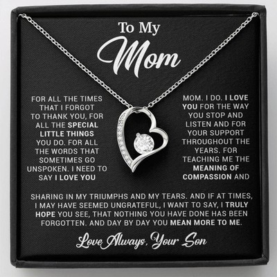 To My Mom Gift for Mother from Son From Daughter Mom Birthday Gift, Mothers Day