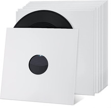 Facmogu 10PCS 12In Vinyl Record Jackets, Thickened 350Gsm Cardboard LP Covers, A