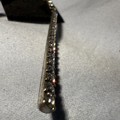 Swarovski Dangle Drop Post Earrings, Gold tone Plated Clear Crystals - Picture 5 of 6