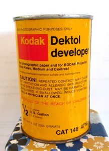 Authentic Kodak Dektol Developer Sealed Can New Old Stock ~ Net WT 9oz.