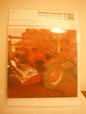 1960's, MASSEY FERGUSON 701 & 702 TRANSPORT BOX LEAFLET (LAMINATED PHOTOCOPY)