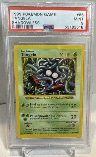 Tangela (Shadowless) graded PSA 9 for sale on eBay