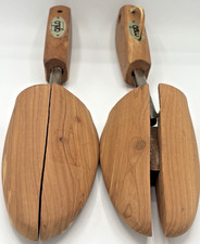 Vintage Galo Cedar Shoe Trees Men Medium 8-9.5 Adjustable Split Toe USA Wood