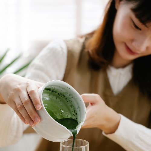 Matcha Whisk Set - Matcha Set include Matcha Frusta e Ciotola con Beccuccio, Bianco - Foto 5 di 8