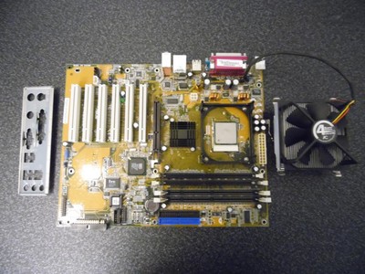 ASUS P4S533-X REV. 1.01 Sockel 478 AGP SDRAM IDE mit CPU SL6PF