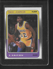 1988-89 FLEER # 67 MAGIC JOHNSON NICE CARD