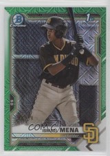 2021 Bowman Chrome Prospects Mega Box Green Mojo Refractor 68/99 Ismael Mena 7rf