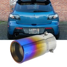 Blue Rear Exhaust Pipe 1.5-2.7 Tail Muffler Tip For 2007 Mazdaspeed3 Grand Tour