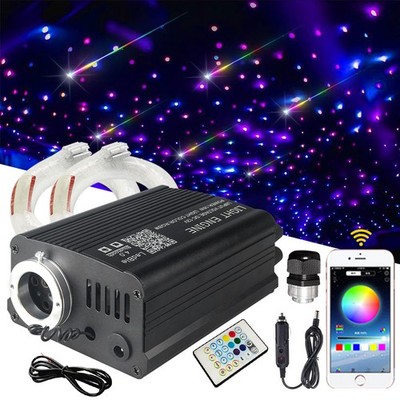 Twinkle Meteor Car Home Headliner Star Light Ceiling RBGW Light 750X Fiber Optic